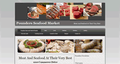 Desktop Screenshot of poundersseafoodmarket.com